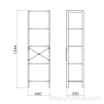 new design bookcase 5 layer